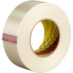 3M Scotch 890 Heavy-Duty Glass Filament Tape - Clear - Lot of 3