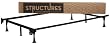 Structures By Malouf 6-leg Adjustable Metal Bed Frame with Glides - (Full, Twin)