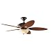 Hunter 23300 Mozambique 54-Inch Ceiling Fan Amber Oil Rubbed Bronze