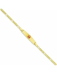 14K Gold Medical Jewelry Bracelet 8 Inches