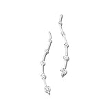 14K White or Yellow Gold Diamond Journey Earrings - 1.00 Ct. TW