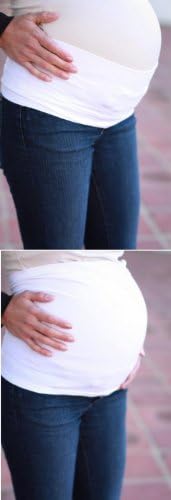 Sierra Lane Maternity : Belly Band - White (Medium)