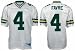 Brett Favre Green Bay Packers #4 Authentic Reebok NFL Football Jersey (White)