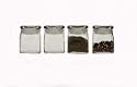 Libbey 77437S4A Little Big Mouth 4-Ounce Glass Spice Jars, Set of 4