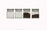 Libbey 77437S4A Little Big Mouth 4-Ounce Glass Spice Jars, Set of 4
