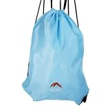 Outdoor Gear Drawstring Gym Swim Wet Kit Bag Gymsac- Pink, Light Blue, Navy, Black (Light Blue)