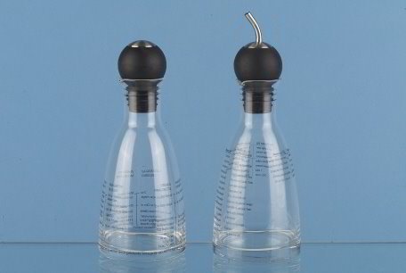 EKH Glas mit gummiertem Stopfen Ölflasche H: 22,5 cm