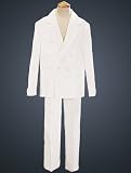 2 Piece White Double Breasted First Communion Suit