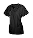G Med Women's Missy Fit Y Neck Contrast Binding Top and Pants 2PC Set