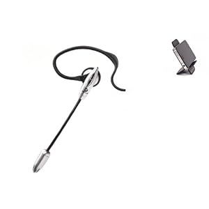 Fonus 3.5mm Over The Ear Wired Hands-free Boom Headset MONO Headphone Earphone w Microphone Single Earpiece for Apple Iphone 2G / 3G / 3GS / 4 / 4S s, HTC Evo 4G, Wildfire S, Rhyme, Amaze, Hero S, Titan, Rezound, Vivid (Phone Cradle Included)