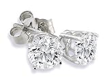 3/4ct Diamond Studs set in Platinum VS2 GH