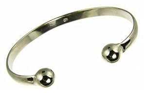 Men's Solid 1oz Torque Bangle, Silver, Model SB015