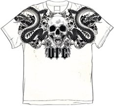 UFC Skull & Snakes Band new adult MMA t-shirt size X-large