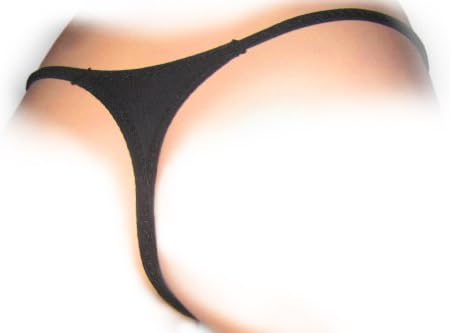 Intimaxy "Radical Ruffles" G-string Thong (Black) - One Size