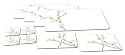 Corelle Cherry Blossom 10-Piece Tabletop Placemat/Hot pad Set