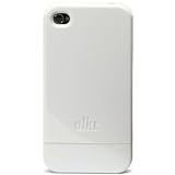 Une coque arrière iPhone 4 blanche / jaune alkr