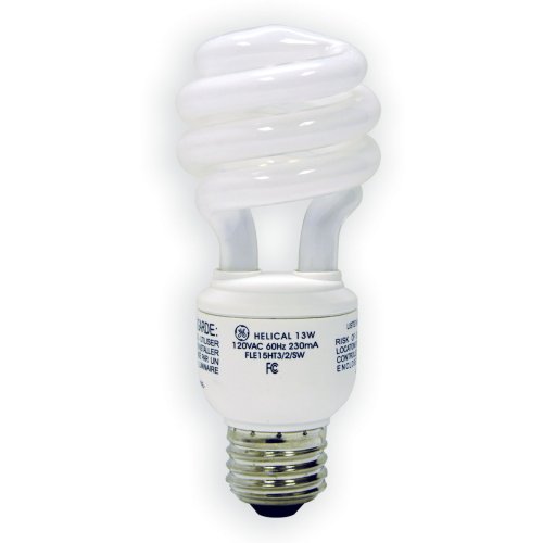 Cover image : General Electric 97659 13-Watt (60 Watt equivalent) Energy Smart Soft White Spiral T3 Light Bulb 6-Pack