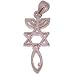 Messianic Seal (Thick) - Style XIX - Sterling Silver Pendant (2.6 cm or 1" w/o loop - Small) - Comes with Silver box chain