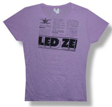 LED ZEPPELIN - Japanese Press purple t-shirt - NEW LADIES SMALL
