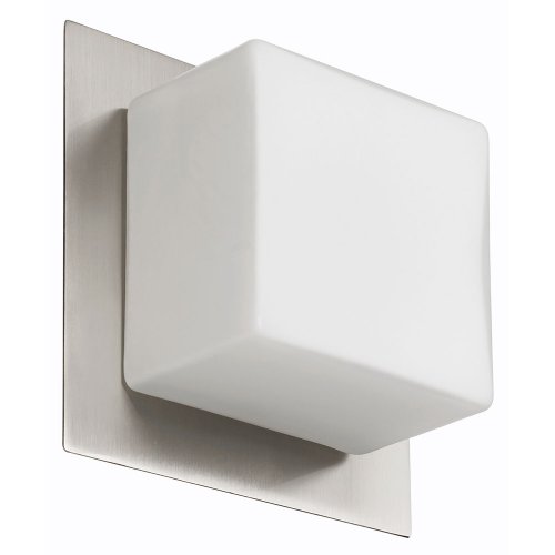 Dainolite 83554A-SC-FO 1-Light Ceiling or Wall Fixture, Satin Chrome
