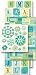 Flip Pack Sticker Embellishments-Blue Floral