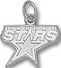Dallas Stars Solid Sterling Silver Star Logo 3/8'' Pendant
