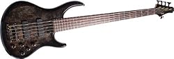 MTD Kingston Bass Guitar ZX 5 String, Rosewood Fingerboard, Transparent Black
