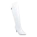 DORA-15 Womens Knee High White Boots
