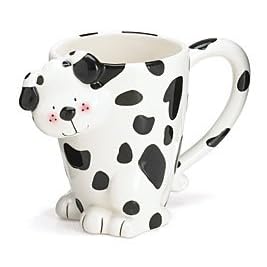 Fun Spotted Perky Puppy Coffee Mug Cup In Decorative Gift Box by Perky Puppy Collection