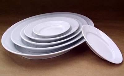 Pillivuyt 240137 Oval Serving Platter - 14.5 x 10.25 Inch