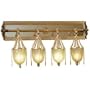 Maitland-Smith Silver Leaf Crystal Bath Light