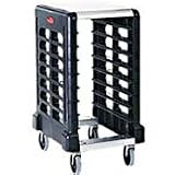 Rubbermaid 3315 Max System Prep Cart with Cutting Board - 8 slot end loader for full size insert pans - - Black