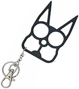 Faforward Personal protective metal cat Self-Defense Keychain Keyring (pink)