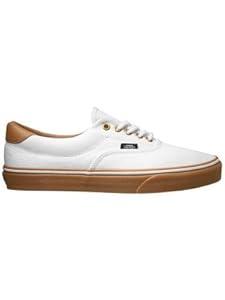 Vans Unisex Era 59 (C&L) True White/Classic Gum Skate Shoe 9.5 Men US / 11 Women US