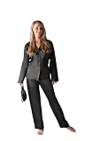 Women's Classic Satin Pajamas Set and matching Sleep Mask