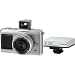 Olympus E-P1 Pen, Interchangeable Lens Digital Camera Kit, with M.Zuiko Digital 17mm f/2.8 Silver Lens w/ Optical Viewfinder (VF-1), Silver  Olympus FL-14, Shoe Mount Compact Flash