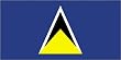 Annin Nylon St. Lucia Flag, 3-Foot by 5-Foot