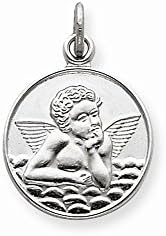 Sterling Silver/Plain Back Angel Medal
