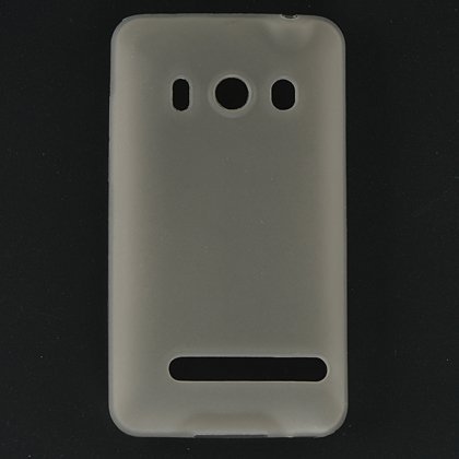 Premium Smoke TPU Flexi Soft Gel Skin for HTC Evo 4G (Sprint) Flexible See Thru Bumper Case, Satin-back
