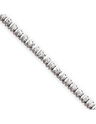 14k Gold White Gold Holds 50 2.1mm Stones 1.95ct Bar Link Tennis Bracelet Mounti
