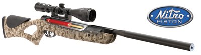Crosman Remington Nitro Piston.177 Caliber Nitro Piston Air Rifle with Digital Camo Stock (Includes 3-9X40mm Scope)