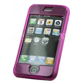 Crystal Hot Pink Protective Snap-On Cover Case with Removable Belt Clip for Apple iPhone