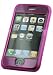 Crystal Hot Pink Protective Snap-On Cover Case with Removable Belt Clip for Apple iPhone
