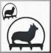 Welsh Corgi / Pembroke 4 Hook Holder