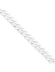 13mm, Sterling Silver, Beveled Curb Chain, 20 inch
