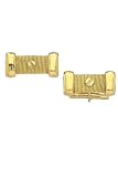 14k Gold Bar and Screw Cufflinks