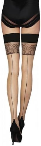 Jonathan Aston Vintage Ornamental Backseam Hold Ups B/C