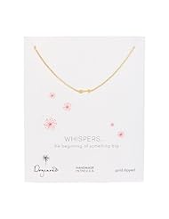 Dogeared Whispers Arrow Necklace Gold Dipped - 18 Inches