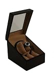 Dark Burl Wood Watch Winder