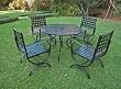 International Caravan 5 Piece Iron Contemporary Patio Set 3480-EP